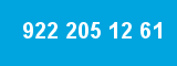 922 205 12 61 922 205 12 61